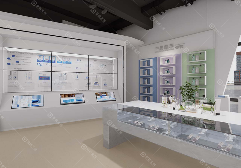 生物医药企业展厅产品展示设计.png