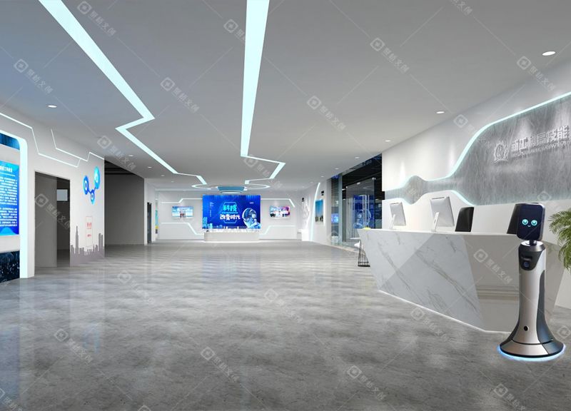 广东华南工商职业技术学院新工科人才实训中心展厅整体设计.png