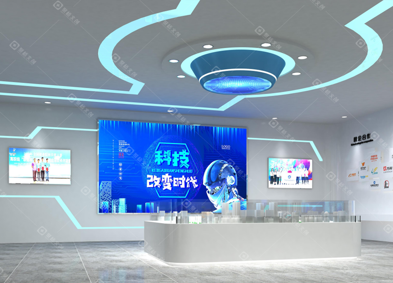 广东华南工商职业技术学院人才实训中心展厅电子沙盘设计.png